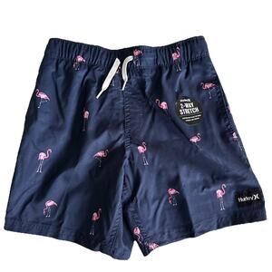 Hurley Boys 6 Inch Inseam 2 Way Stretch Board Shorts Flamingo Size 6X/7 New